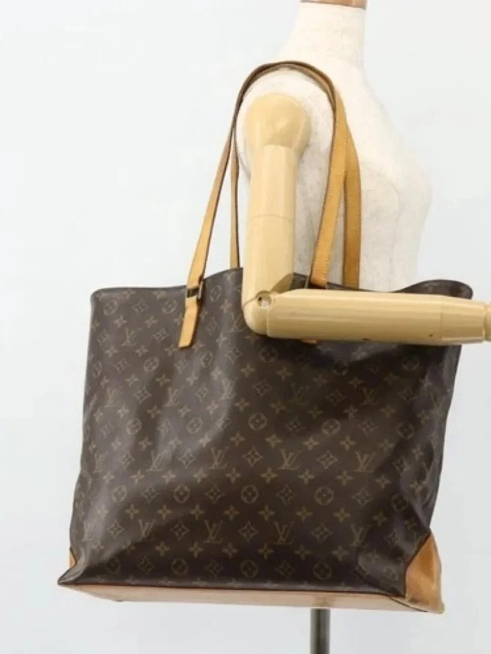 LOUIS VUITTON Monogram Sac Shopping GM Tote Bag M51110 LV Auth ka4033